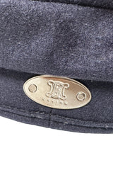 Wool Cashmere Newsboy Hat by Celine back plate @recess LA