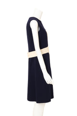 Vintage Pierre Cardin Mod Colorblock Puzzle Dress on mannequin side @ Recess LA