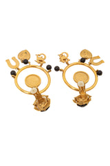 Good Luck Charm Earrings by Dolce & Gabbana backs open @ Recess LA