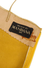 Metallic Leather Cutwork Dress by Mandana label @ Recess LA