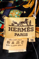 baroque print silk dress by Hermès label @ Recess LA