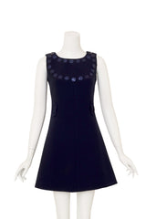 Sequin Bib Mini Dress by Courréges on mannequin close no belt @ Recess LA