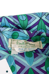 Vintage Pucci Diamond Dot Top, Skirt & Bag Set label @ Recess LA