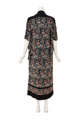 Embroidered Silk Garden Kimono back @ Recess LA