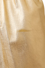 Metallic Leather Cutwork Dress