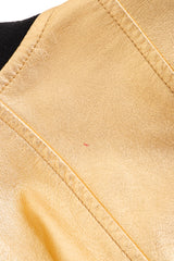 Cropped Leather Star Bomber by Escada back red mark @ Recess LA