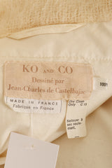 Vintage Jean Charles de Castelbejac Mohair Wrap Trench label @ Recess LA