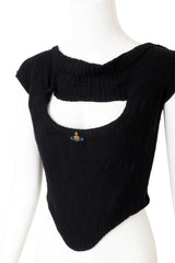 Vivienne Westwood Rib Knit Corset Top on mannequin close @ Recess LA