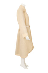 Vintage Jean Charles de Castelbejac Mohair Wrap Trench on mannequin side @ Recess LA