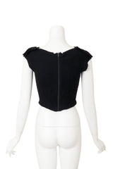 Vivienne Westwood Rib Knit Corset Top on mannequin back @ Recess LA