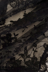 Lace Corset Tuxedo Jacket by Alexander McQueen fabric close @ Recess LA