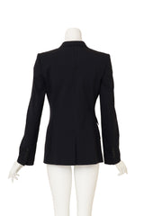 Peak Lapel Pinstripe Blazer by Dolce & Gabbana on mannequin back @ Recess LA