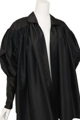 Voluminous pleated swing style jacket by Norma Kamali up close @ Recess LA