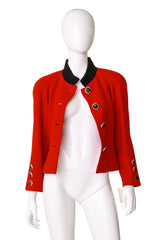 Cropped Wool Jacket by Christian Lacroix on mannequin open @ Recess LA