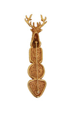 Stag Intaglio Brooch by Lazaro back @ Recess LA