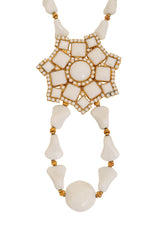 Enamel Mosaic Pendant Necklace by William De Lillo close @ Recess LA
