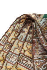 Rose Paisley Print Scarf by Pierre Balmain @ Recess LA