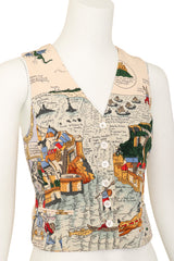 silk vest top by Hermès on mannequin close @ Recess LA