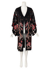 Cherry blossom embroidered kimono by Sue Wong @ Recess LA