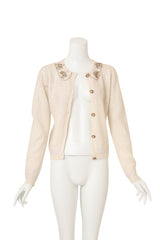 Vintage Dolce & Gabbana Starburst Embellished Cardigan on mannequin open @ Recess LA