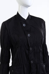 Issey Miyake Plissé Pleated Wrinkle Blouse on mannequin @RECESS LA