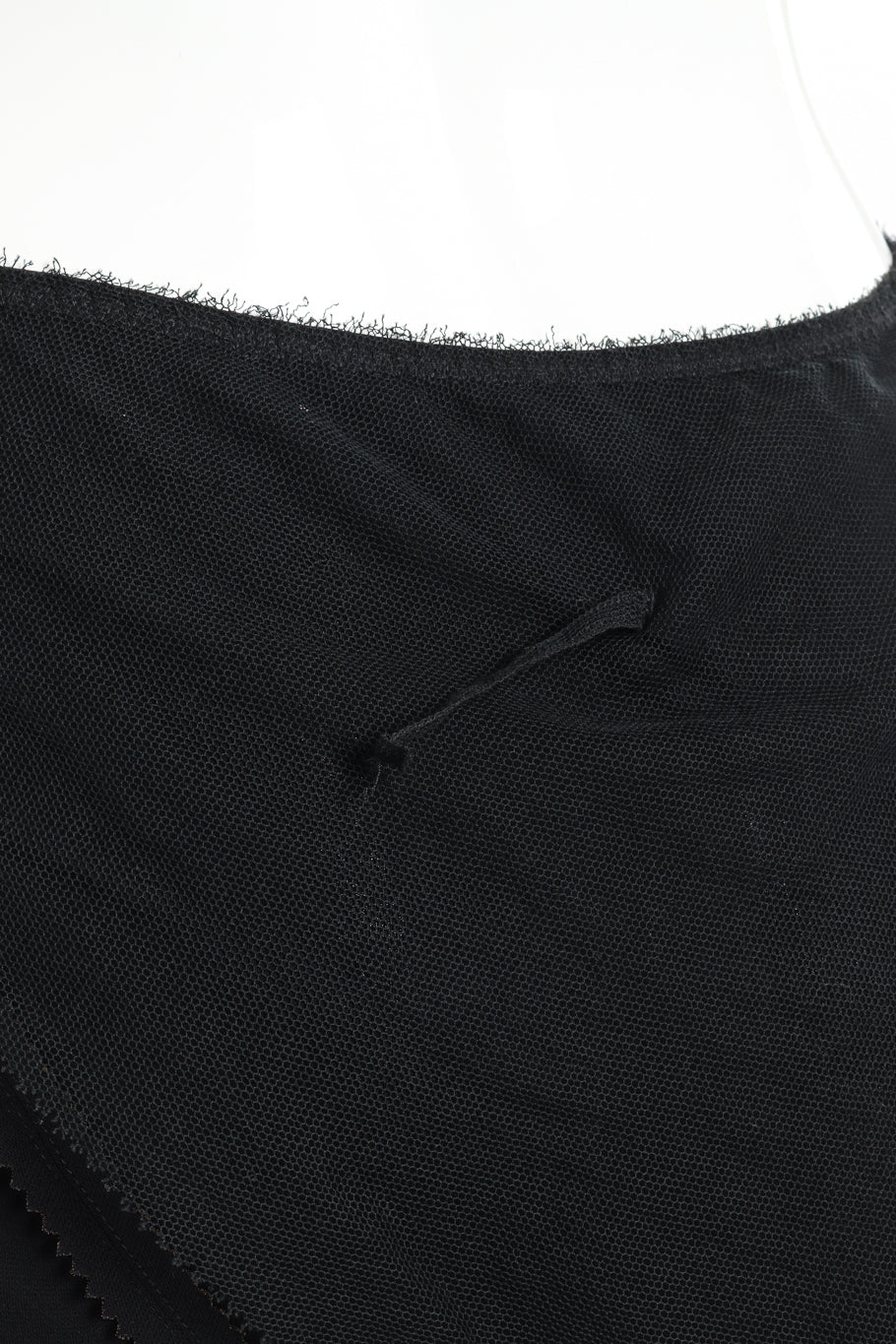Jean Paul Gaultier Femme Mesh Overlay Ruffle Skirt detached loop @recessla