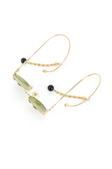 Jean Paul Gaultier Bottle Green Bead Drop Arm Sunglasses @RECESS LA