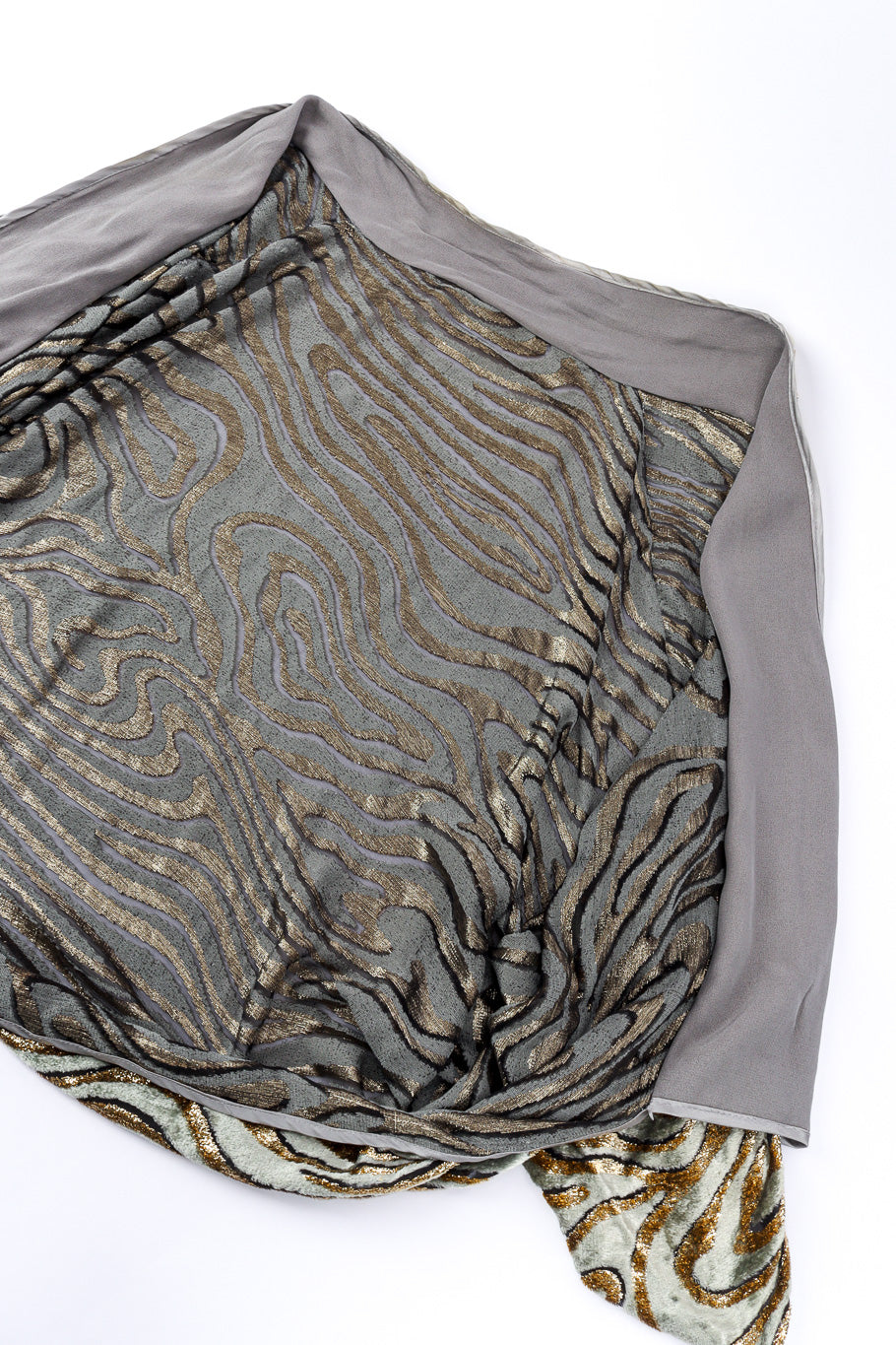 Vintage Janice Wainwright Metallic Burnout Jacket and Tank Set interior of jacket @recessla