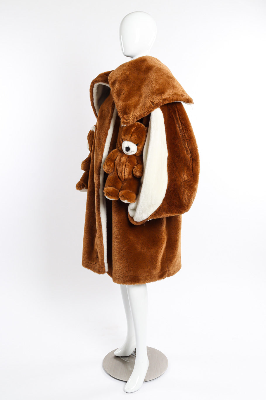 Vintage Jean-Charles de Castelbajac Teddy Bear Coat side on mannequin @recessla