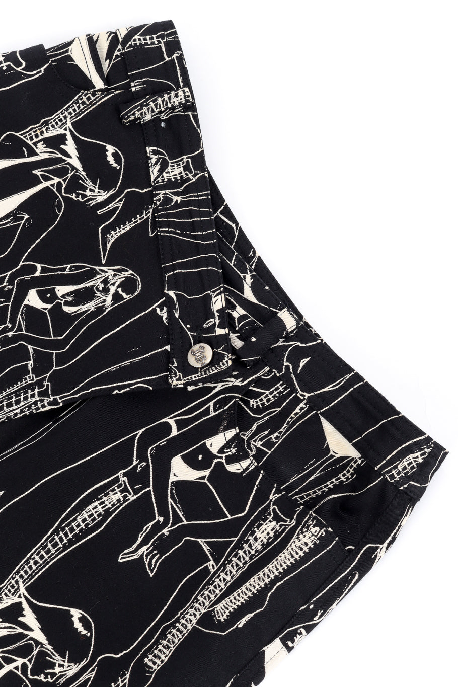 Vintage John Galliano Graphic Tank and Skirt Set skirt waist @recess la