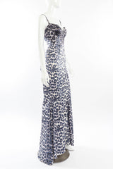 Just Cavalli Leopard Print Mermaid Dress side on mannequin @recessla