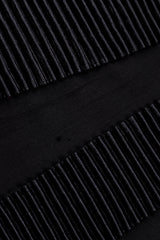 Karl Lagerfeld Striped & Knife Pleat Dress holes @RECESS LA