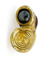 Vintage Kalinger Cabochon Curve Earrings cartouche @recess la