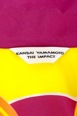 Kansai Yamamoto Block Baroque Shirt label @RECESS LA