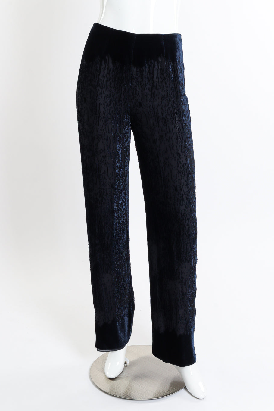 Vintage Krizia Velvet Burnout Pant front on mannequin @recessla
