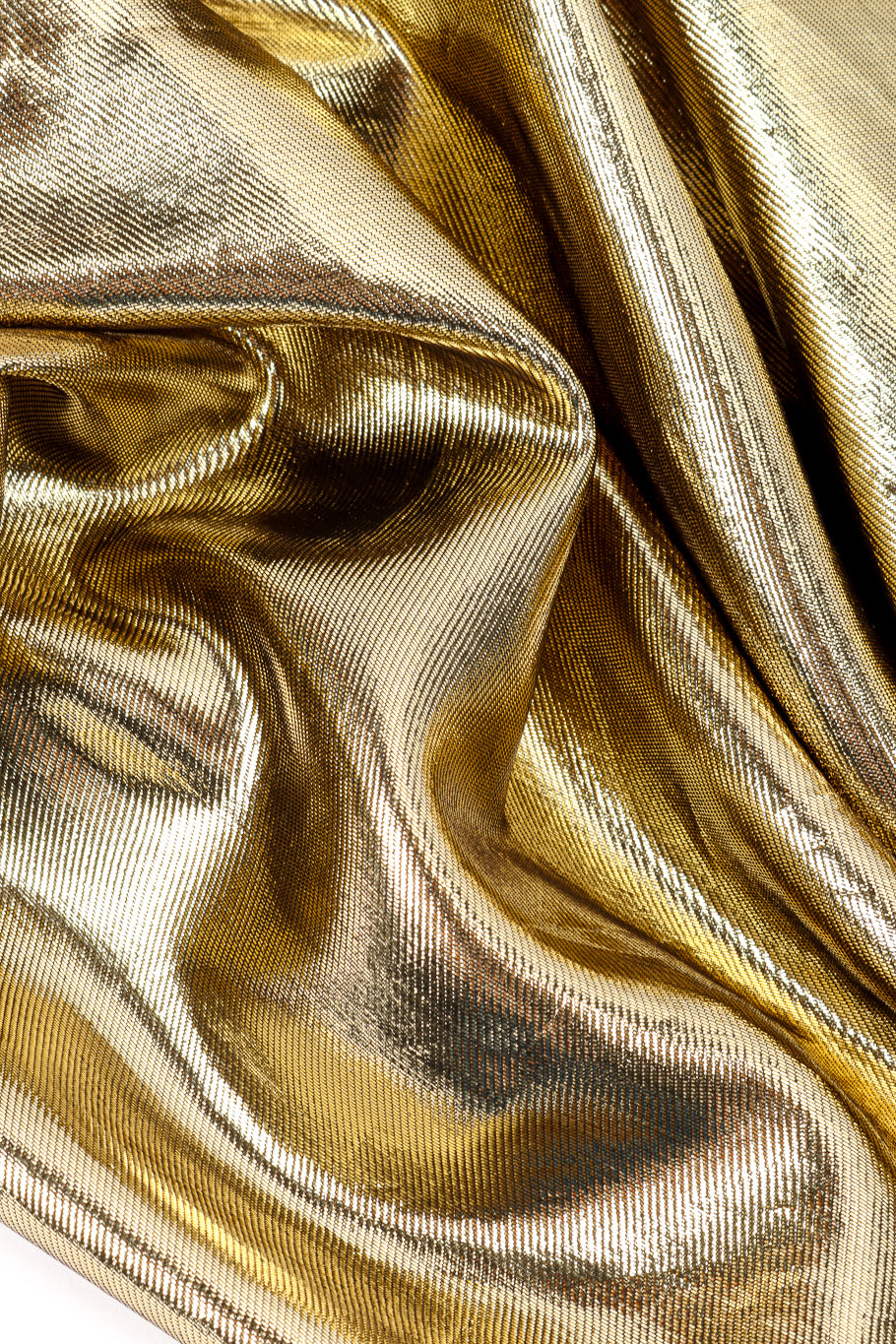 Asymmetrical Strapless Ruche Gown by Lillie Rubin fabric close @recessla