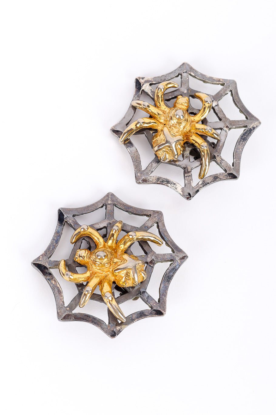 Spider earrings by Lorenz Paris on white background @recessla