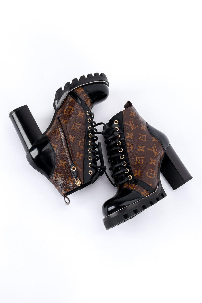 Monogrammed "Star Trail" Ankle Boots flat lay @RECESS LA