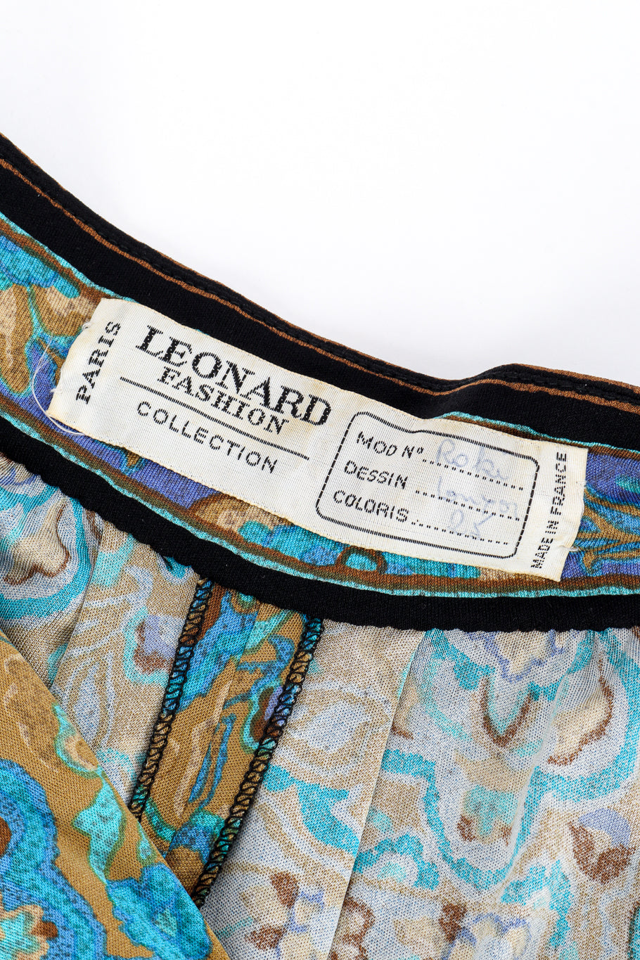 Vintage Leonard Floral Paisley Wrap Pant signature label @recess la
