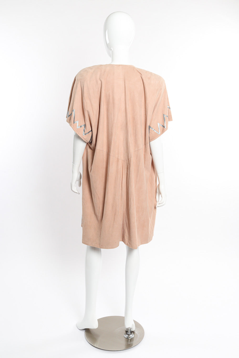 Suede Tank & Vest Set by Lillie Rubin on mannequin back @recessla