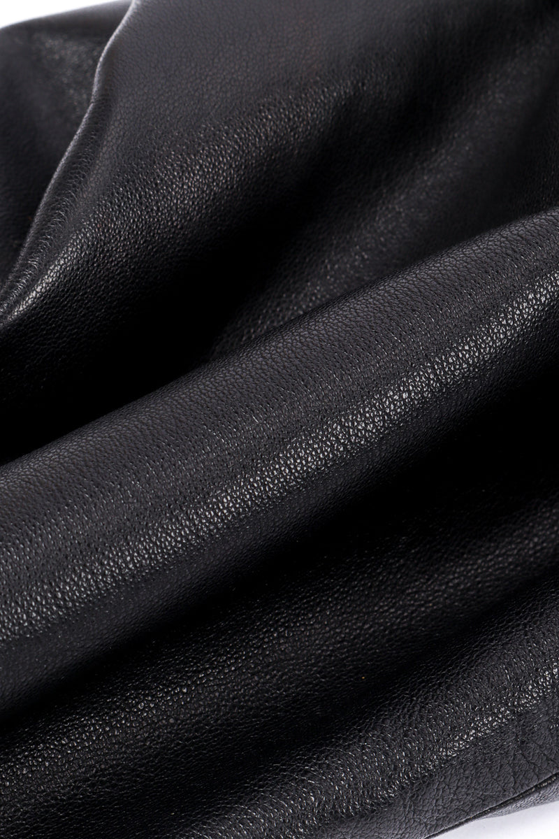 Vintage Lina Lee Studded Leather Jacket fabric closeup @recessla