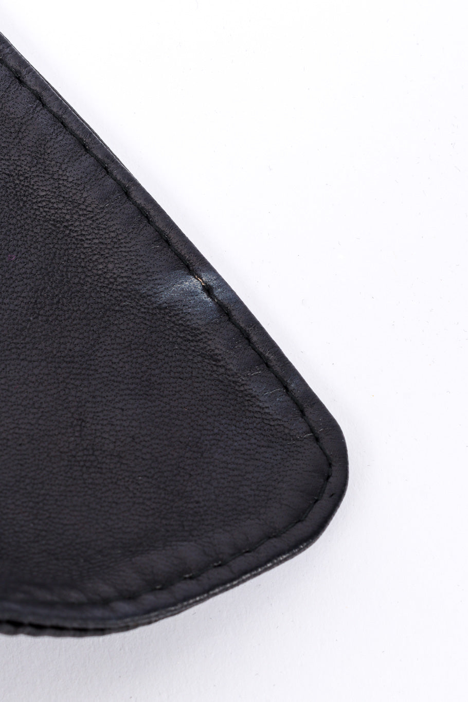 Vintage Lina Lee Studded Leather Jacket discoloration closeup @recessla