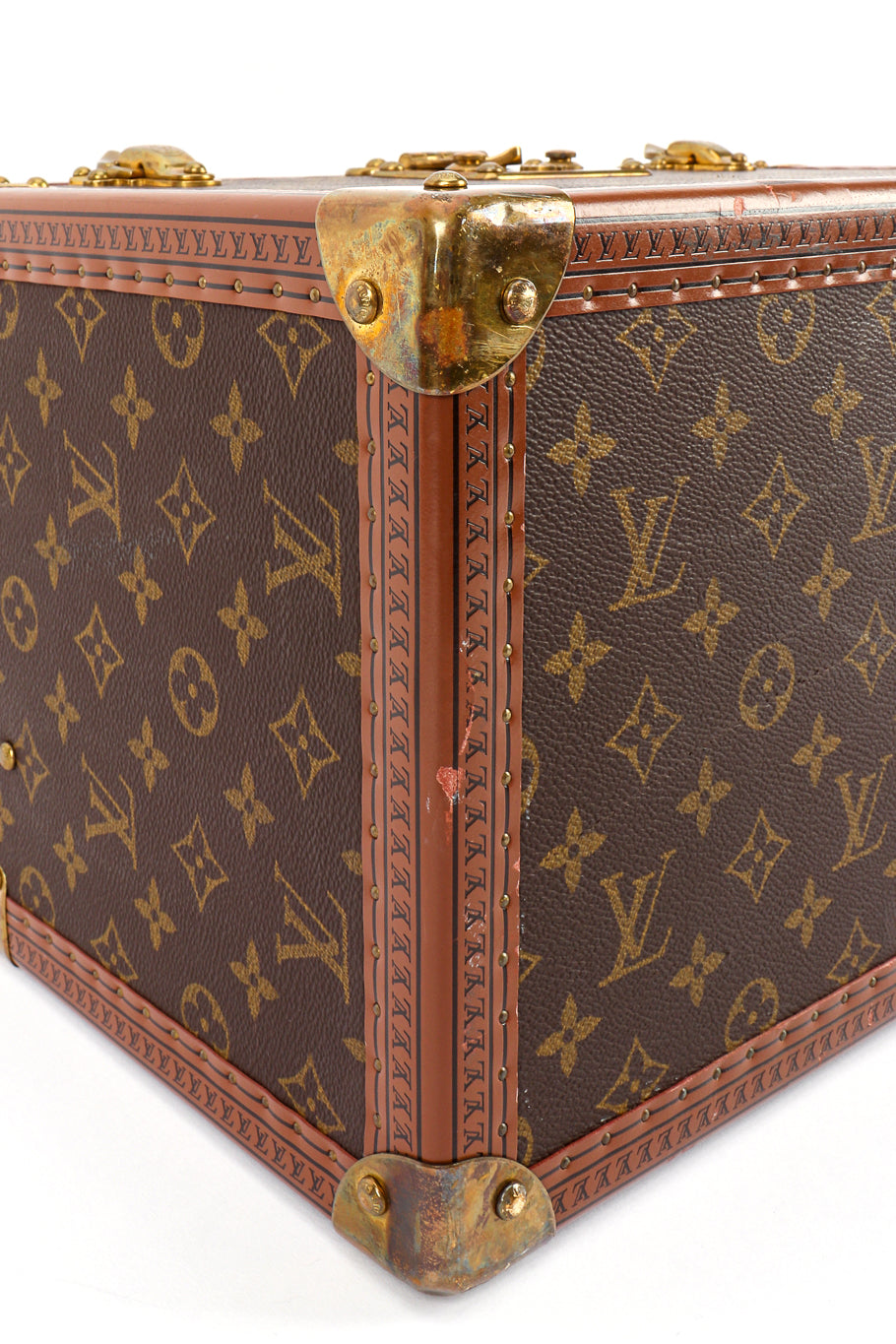 Vintage Louis Vuitton Classic Monogram Vanity Case angle view @Recessla