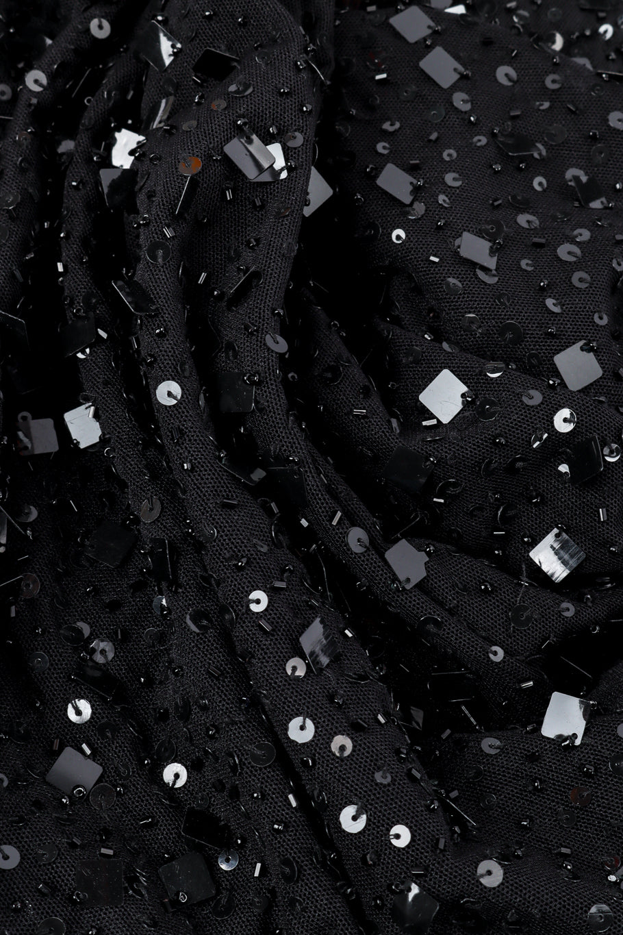Beaded Mesh Sequin Dress by Marc Bouwer fabric close @recessla