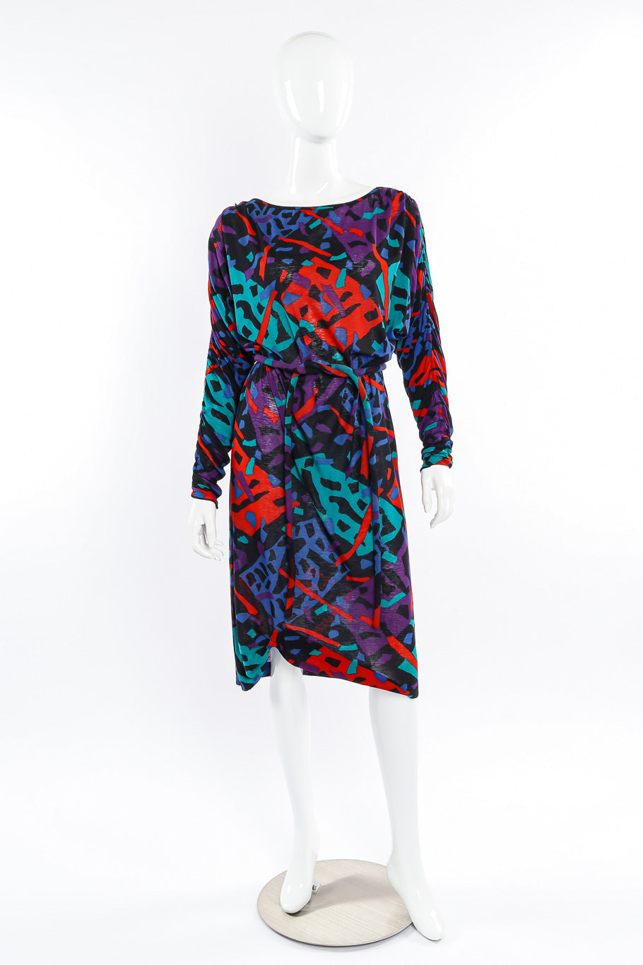 Ruched sleeve batwing dress by Missoni on mannequin @recessla