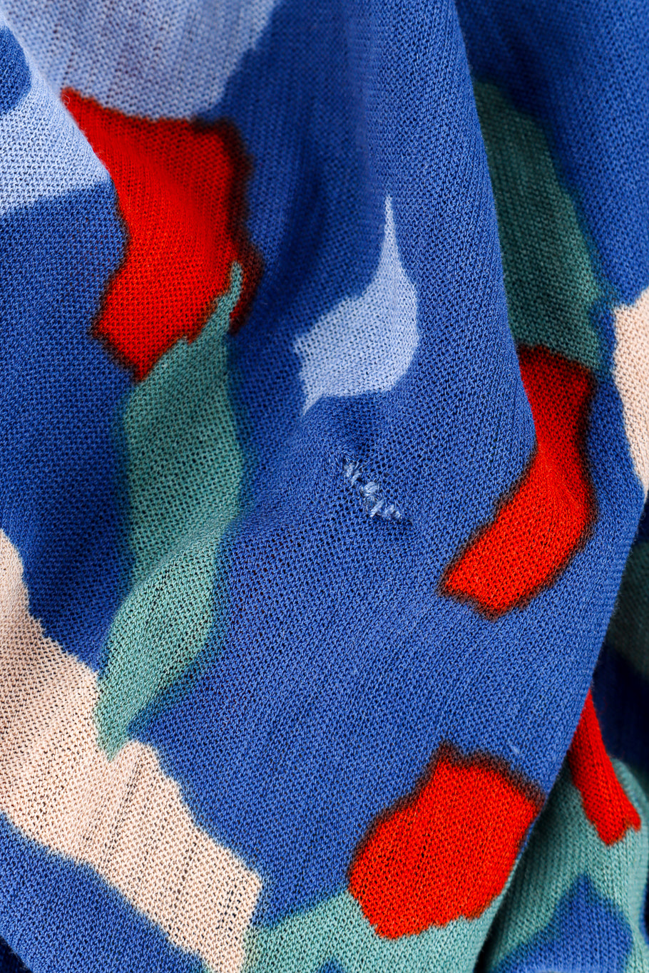 Vintage Missoni Abstract Print Dress small holes closeup @recess la