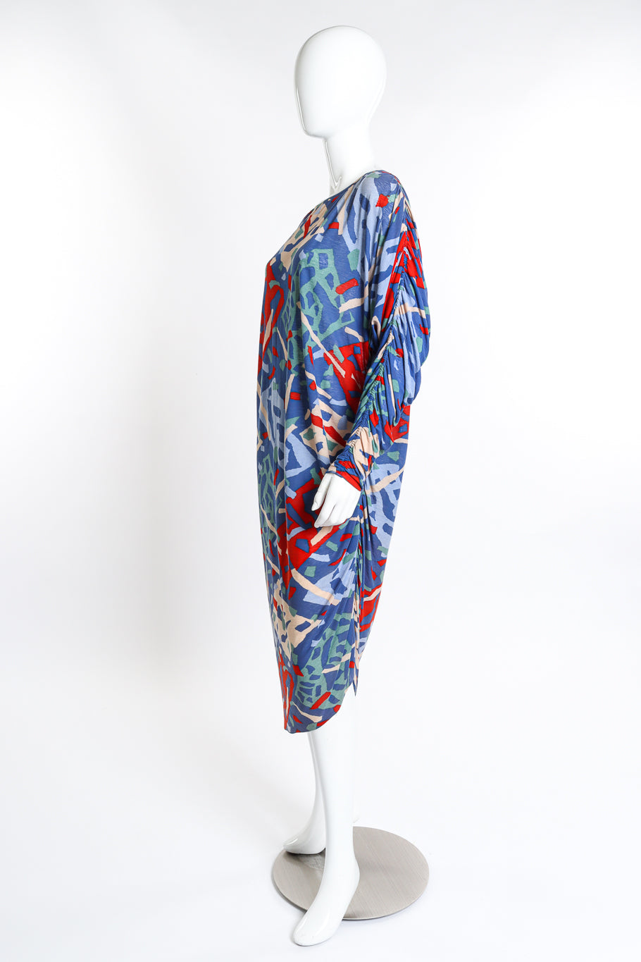Vintage Missoni Abstract Print Dress side on mannequin @recess la