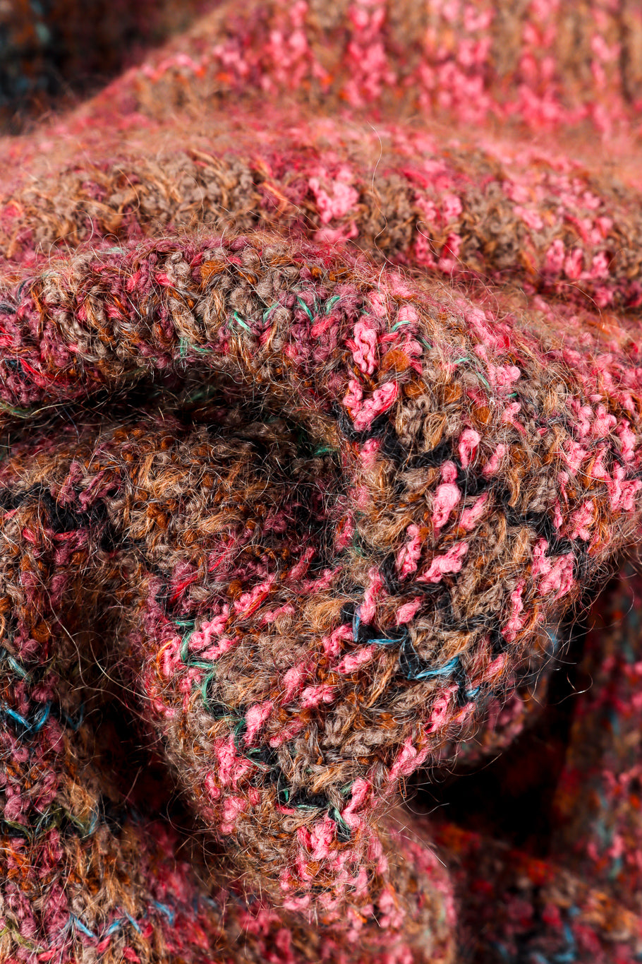 Missoni Plaid Striped Knit Duster fabric closeup @recess la