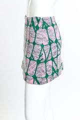 2014 F/W Check Knit Mini Skirt Set skirt side on mannequin @RECESS LA