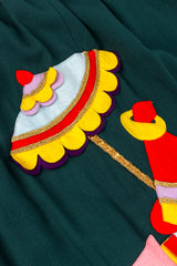 Vintage Malcolm Starr Elephant Maxi Skirt rider umbrella @recessla